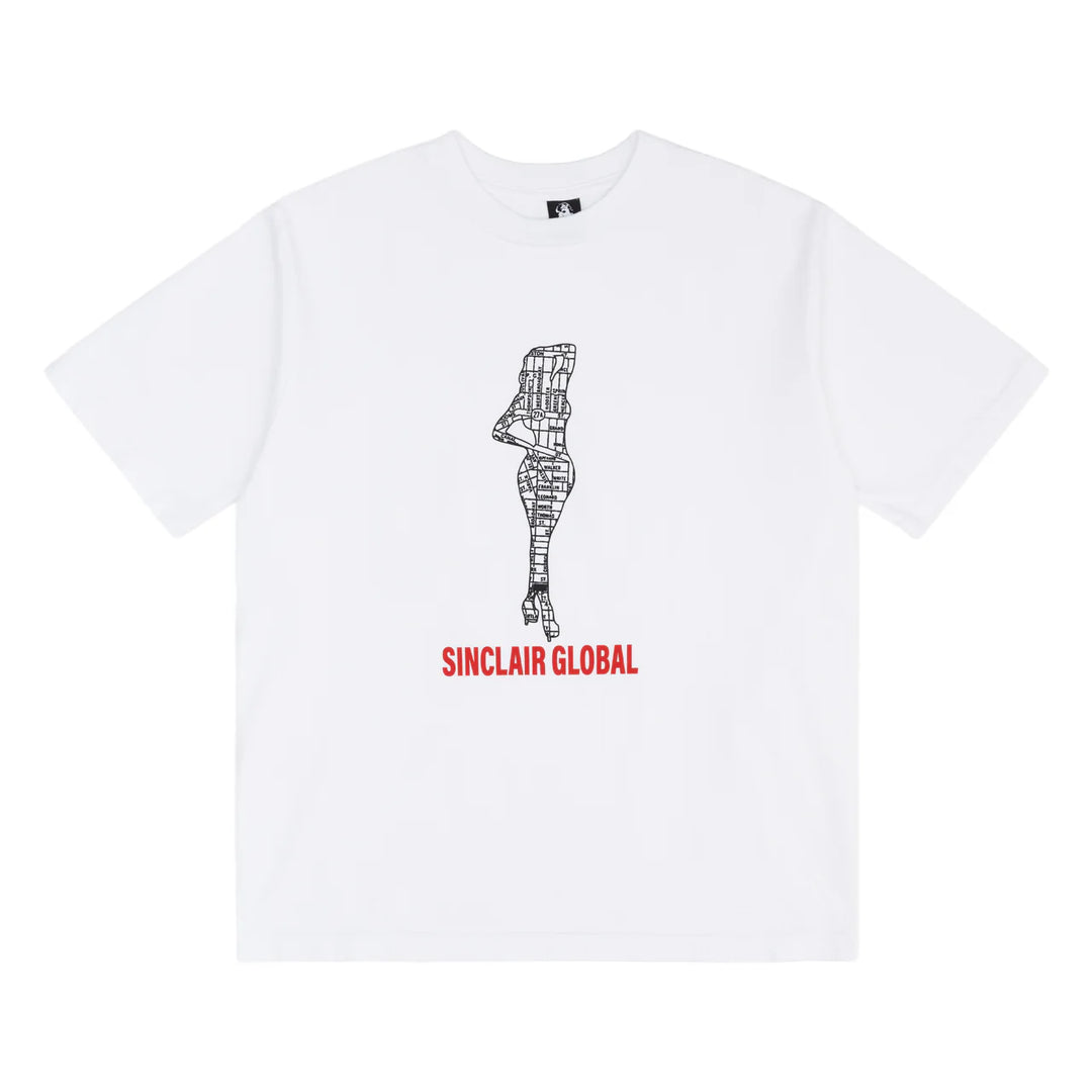 SINCLAIR Map Tee White