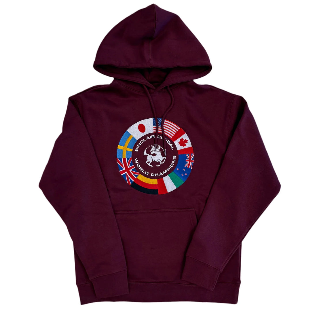 Sinclair Flag Hoodie "Burgundy"