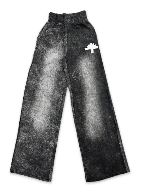 C-7 Vintage Black Wash Sweatpants