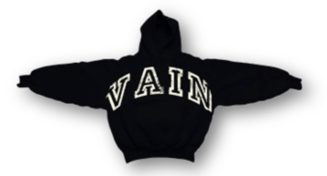 Vain Hoodie (Black & Cream)