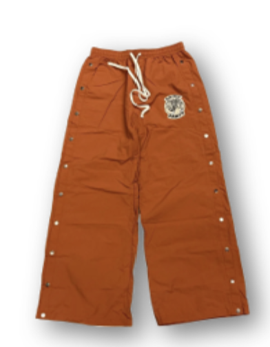 Wide Nylon Pants (Orange/Cognac)