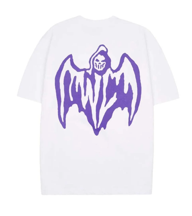 Bat logo t shirt white Warren Lotas