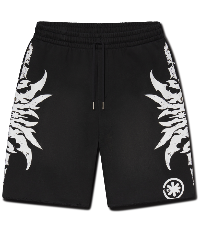 Complex Con Shorts Acid Wash Black