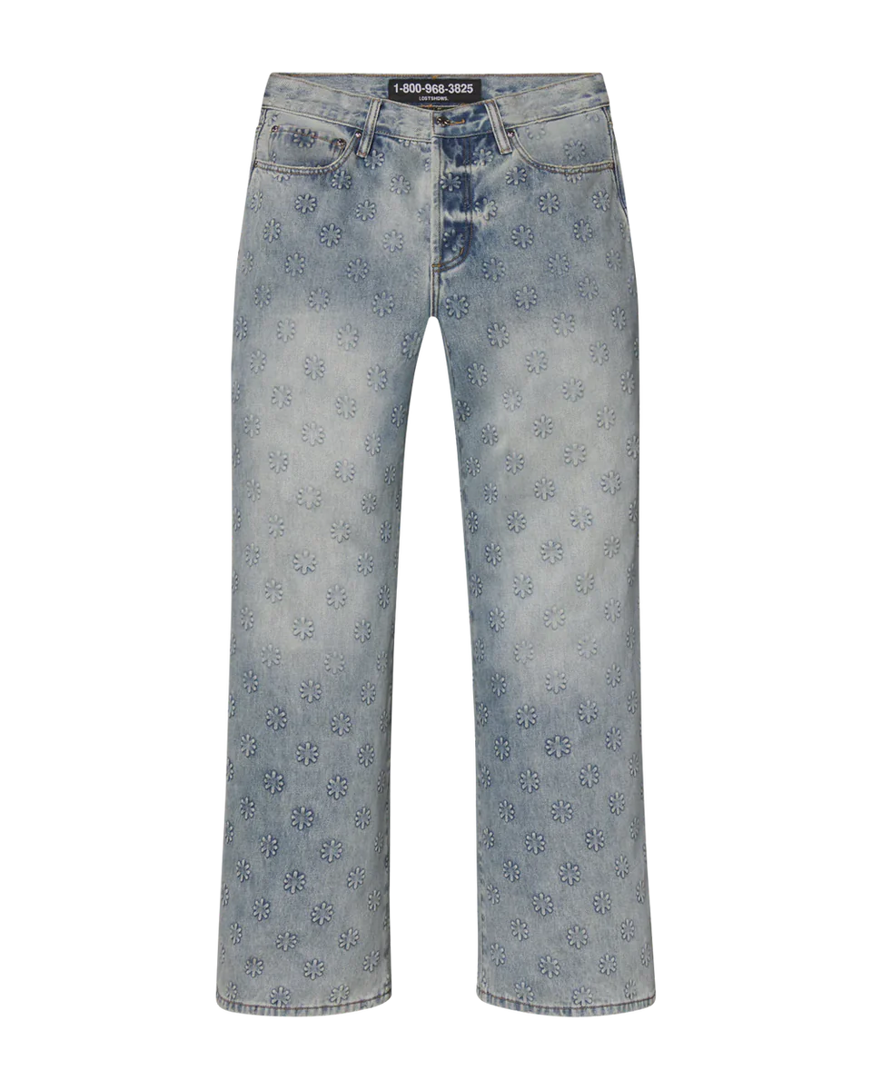 Blue Denim Emboss