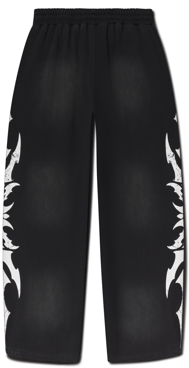 Complex Con Sweatpants Acid Wash Black