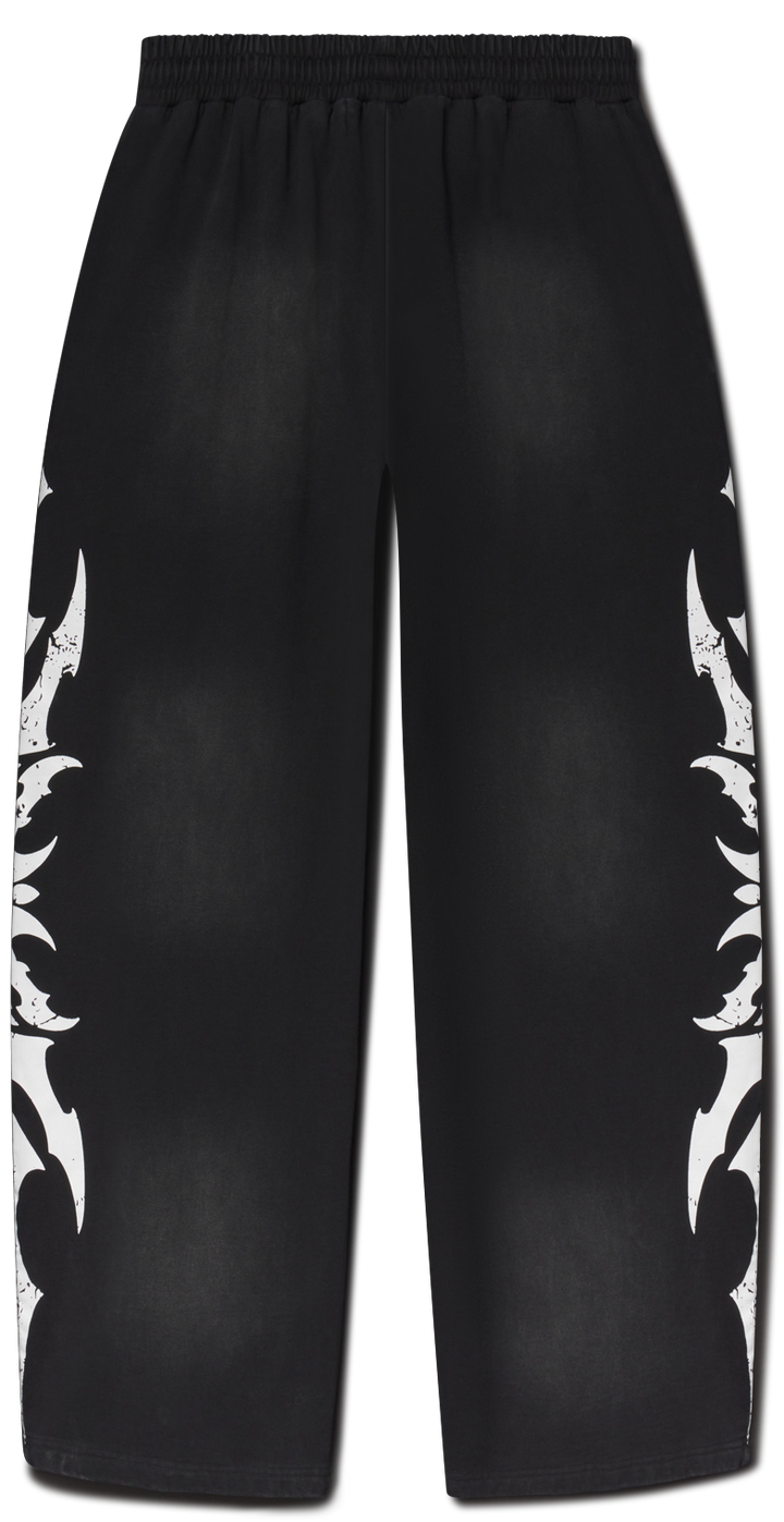 Complex Con Sweatpants Acid Wash Black