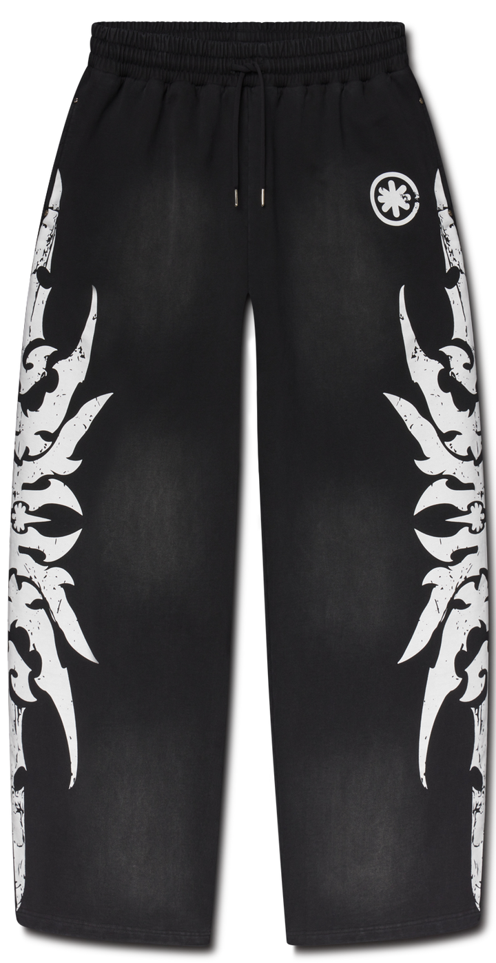 Complex Con Sweatpants Acid Wash Black